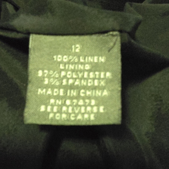 Wonderful Black Linen Dress - Picture 7 of 7